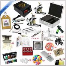 Professional Complete 2 tattoo machines Tattoo kit with inks power supply